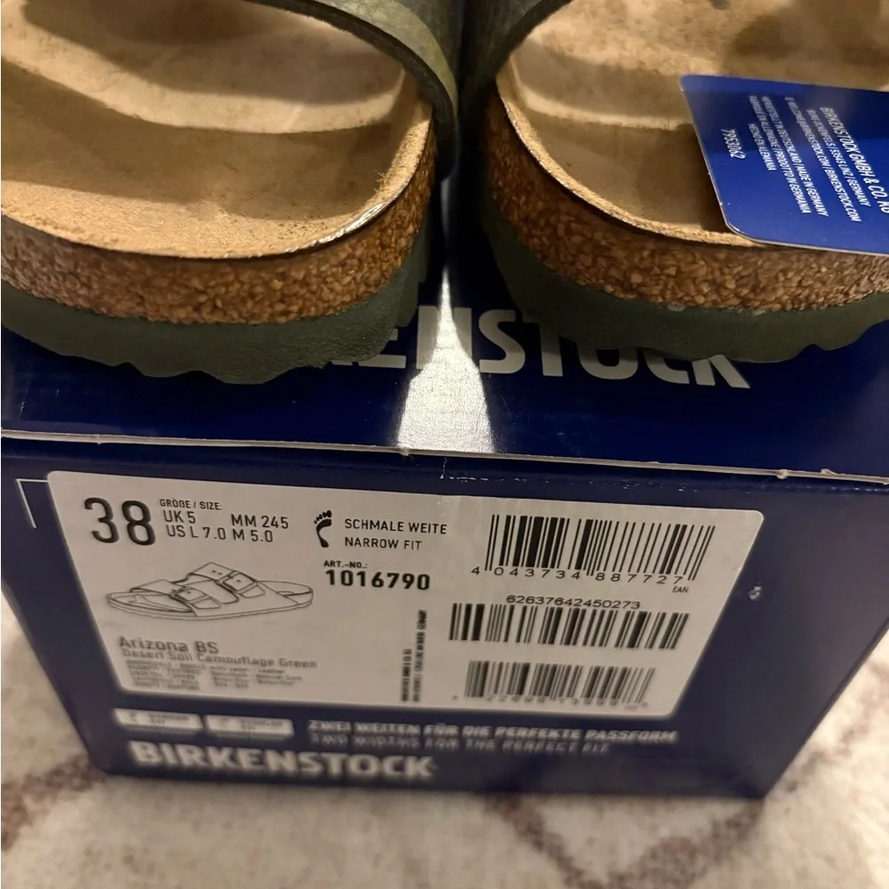 NIB Birkenstock Arizona Big Buckle Desert Soil Camo green Various sizes unisex - Picture 2 of 6